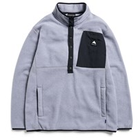 Burton Cinder Pullover Fleece - Men's - Gray Heather