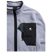 Burton Cinder Full-Zip Fleece - Men's - Gray Heather