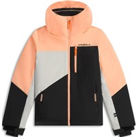 O'Neill FWC Cruz Triple Snow Jacket - Girl's - Funky Peach Colour Block