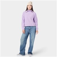 Stio Turpin Fleece Mockneck - Women's - Violet Echo Heather