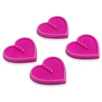 Crab Grab Mini Hearts Stomp Pads - Hot Pink