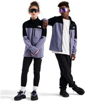 The North Face Teen Hike Mid Layer Full Zip - Boy's - Grounded Plum / TNF Black
