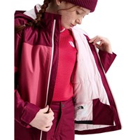 The North Face Freedom Insulated Jacket - Girl's - Burgundy Crush / Fermented Clay