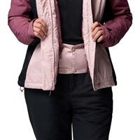 Columbia Snowy Summit Insulated Jacket - Women's - Mineral Pink / Black / Antique Mauve X Dye