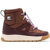 Sorel Little Kids Whitney III Mid Waterproof Boot - Youth - Dark Auburn / Red Lodge