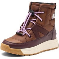 Sorel Little Kids Whitney III Mid Waterproof Boot - Youth - Dark Auburn / Red Lodge