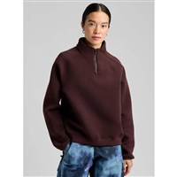 Burton SpaceCloud 1/4 Zip Top - Women's - Bear Hug Brown Heather