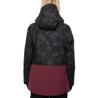 686 GLCR Hydrastash Oasis Insulated Jacket - Women's - Black Flower Colorblock