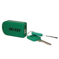 Ski Key Lock for Skis and Snowboards - Green