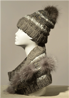 Mitchie's Matchings Knitted Hat & Scarf Set - Women's