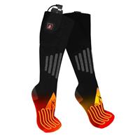 ActionHeat 5V Battery Heated Wool Socks - Black / Orange