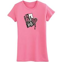 Ride Heart Logo T-Shirt - Women's - Hot Pink