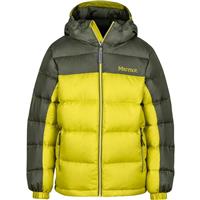 Marmot Guides Down Hoody - Youth - Citronelle / Beetle Green