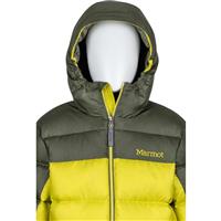 Marmot Guides Down Hoody - Youth - Citronelle / Beetle Green