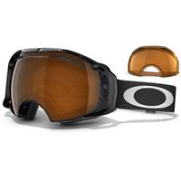 Oakley Airbrake Snow Goggle - Jet Black Frame / Black Iridium Lens + Persimmon Lens (57-669)