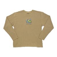 Life is good Longsleeve Shirt - Men's - Light Brown