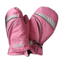 Swany Ez-Zip Mitten - Totts - Light Pink / Light Grey