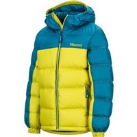 Marmot Guides Down Hoody - Youth - Citronelle / Moroccan Blue