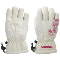 Marmot Glade Gloves - Girl's - Turtle Dove / Hot Pink