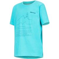 Marmot Purview Tee SS Shirt - Boy's - Tahiti Blue Heather