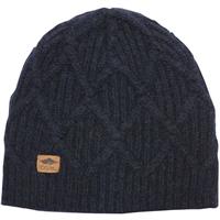 Coal The Yukon Cable Knit Wool Beanie - Navy
