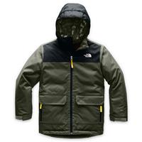 The North Face Freedom Insulated Jacket - Boy's - Taupe Green / Black