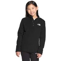 The North Face Glacier 1/4 Snap Pullover - Youth - TNF Black