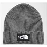 The North Face TNF Box Logo Cuffed Beanie - Youth - TNF Medium Grey Heather