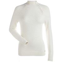 Nils Sigrid 1/4 Zip T-Neck Sweater - Women's - Winter White / Winter White