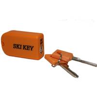Ski Key Lock for Skis and Snowboards - Orange