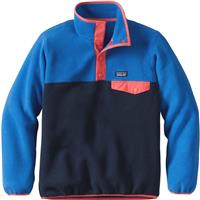 Patagonia Lightweight Synchilla Snap-T Pullover - Girl's - Navy Blue