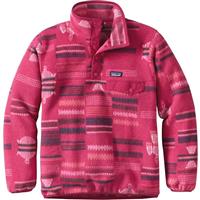 Patagonia Lightweight Synchilla Snap-T Pullover - Girl's - River Tribe / Craft Pink