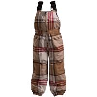 Orage Mini Classic Bib Pant - Boy's - Plaid Bronze