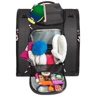 Kulkea Powder Trekker Ski Boot Backpack - Black / White / Pink