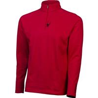 Spyder Logo Cotton/Poly T-Neck - Men's - Red / Smoked