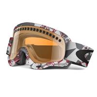 Oakley O Frame Goggle - Red White Shattered Frame / Persimmon Lens (57-043)