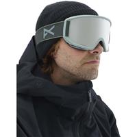 Anon Relapse Goggles + Bonus Lens - Gray Frame with Sonar Silver & Amber Lenses (185391-043)