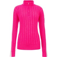 Fera Jeannie 1/2 Zip Sweater - Women's - Hot Pink / Winter White