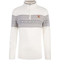 Meister Pablo 1/2 Zip Sweater - Men's - Winter White / Twig / Charcoal