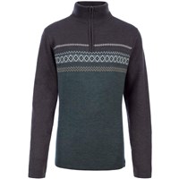 Meister Stefan 1/2 Zip Sweater - Men's - Charcoal Heather / Olive