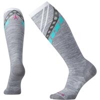 Smartwool PhD Ski Ultra Light Pattern Sock - Women's - Light Gray