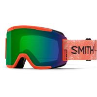 Smith Squad Goggle - Crayola Red Orange x Smith Frame w/ CP Everyday Green Mir + Clear Lenses (M006680LV99XP)