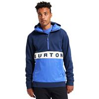 Burton Crown Bonded Performance Fleece Pullover - Men's - Dress Blue / Blue