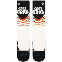 Stance Crab Grab Mid Poly Snow Sock - Cream