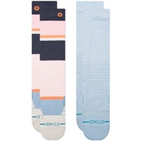 Stance Powdered Mid Poly Snow Sock 2 Pack - Pinkfade