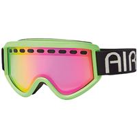 Airblaster Team Air Goggle - Hot Green Matte Frame / Red Air Radium & Clear Lenses