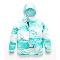 The North Face Brianna Insulated Jacket - Girl's - Kokomo Green Snow Wave Print