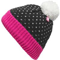 The North Face Pom Pom Beanie - Youth - TNF Black / Cha Pink