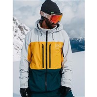 Burton [ak] Swash GORE-TEX Jacket - Men's - Gray Cloud / Golden Rod / Deep Emerald