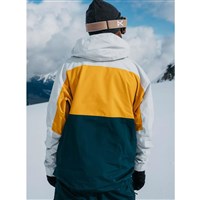 Burton [ak] Swash GORE-TEX Jacket - Men's - Gray Cloud / Golden Rod / Deep Emerald